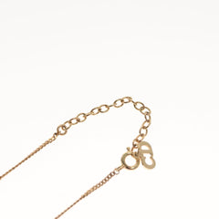 Christian Dior CD Pendant Necklace Gold-plated