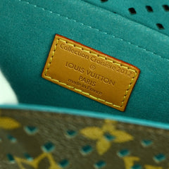 Louis Vuitton Flore Saumur Handbag Perforated Monogram Canvas