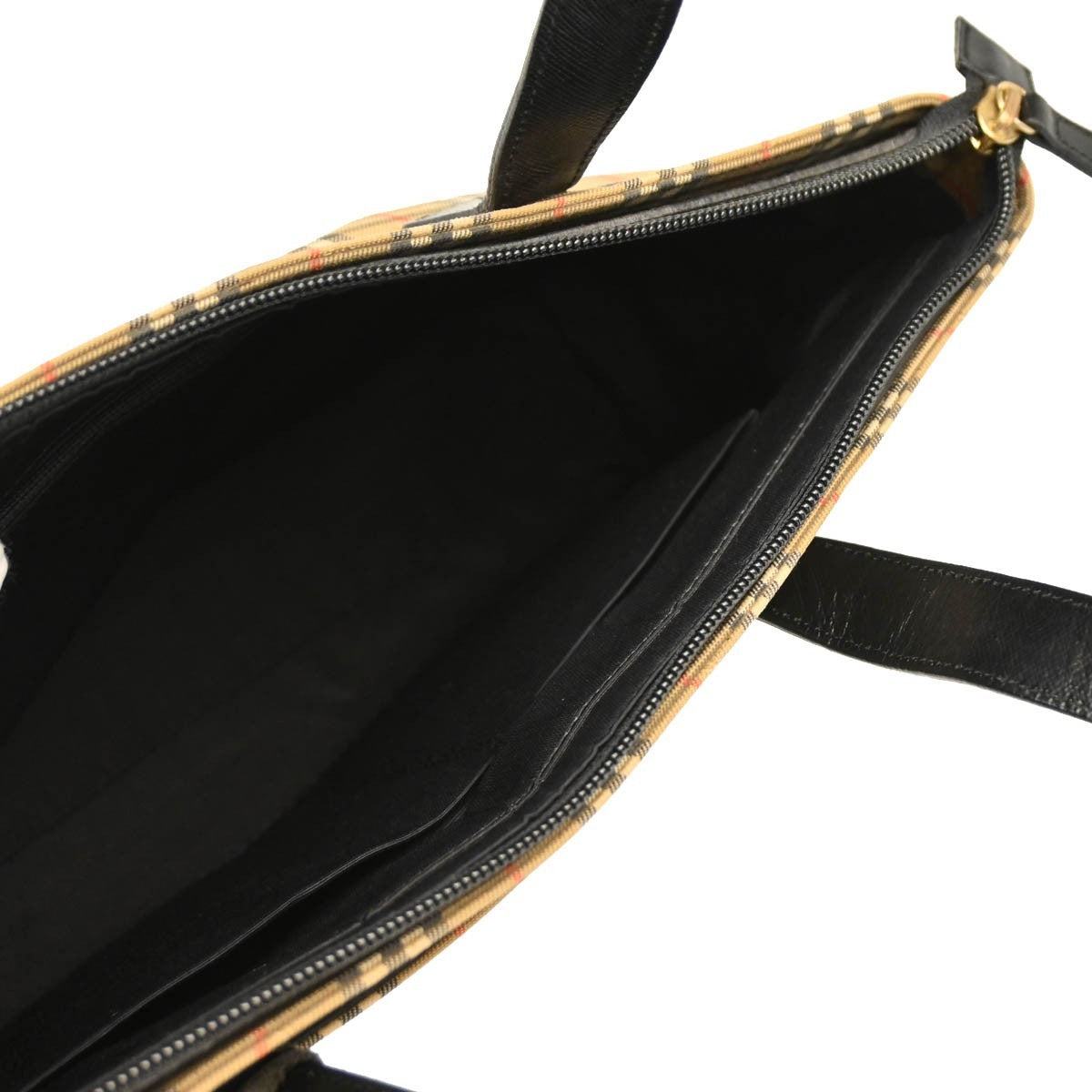 Burberry Nova Check Tote Nylon and Leather