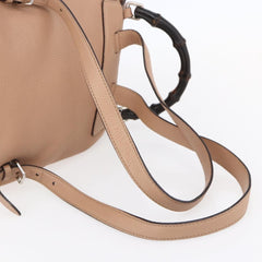 Gucci Vintage Bamboo Backpack Leather