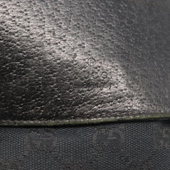 Gucci Vintage Double Belt Bag GG Canvas with Leather