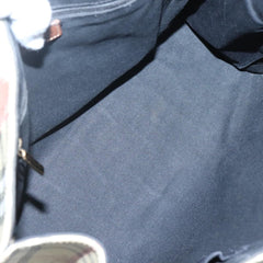 Burberry Top Handle Tote Haymarket Coated Canvas
