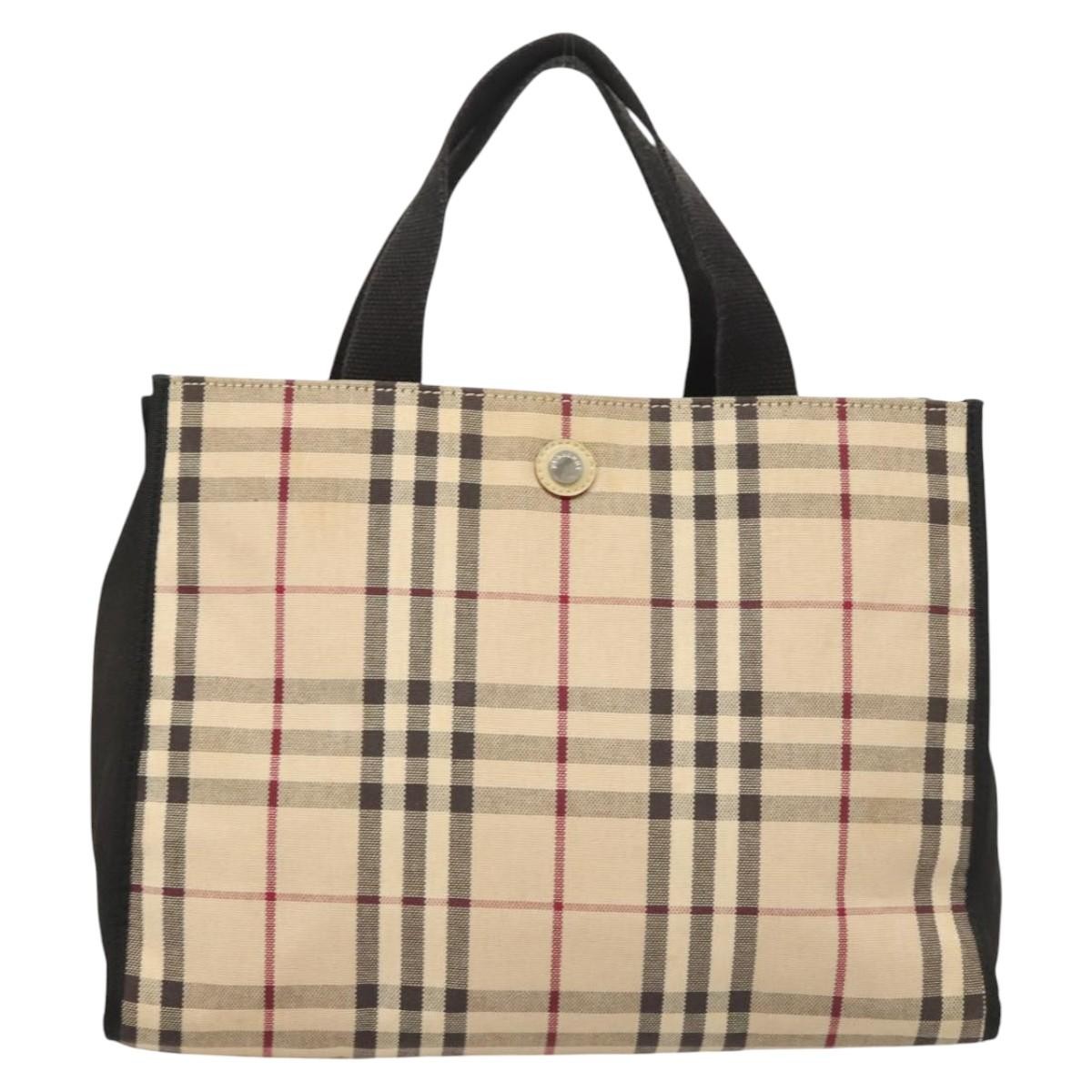 Burberry Nova Check Tote canvas check pattern