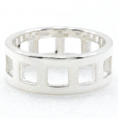 Gucci Open Square Ring Silver 925