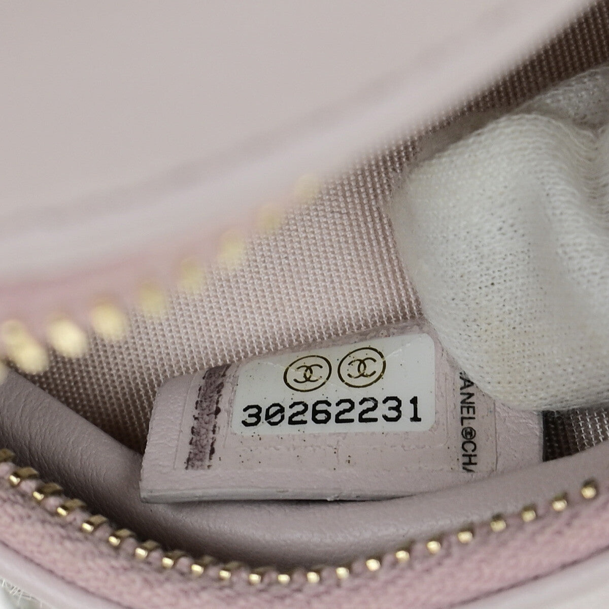 Chanel 19 Round Clutch with Chain Quilted Shearling