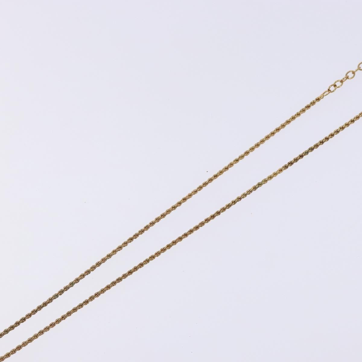 Christian Dior CD Round Pendant Necklace Metal