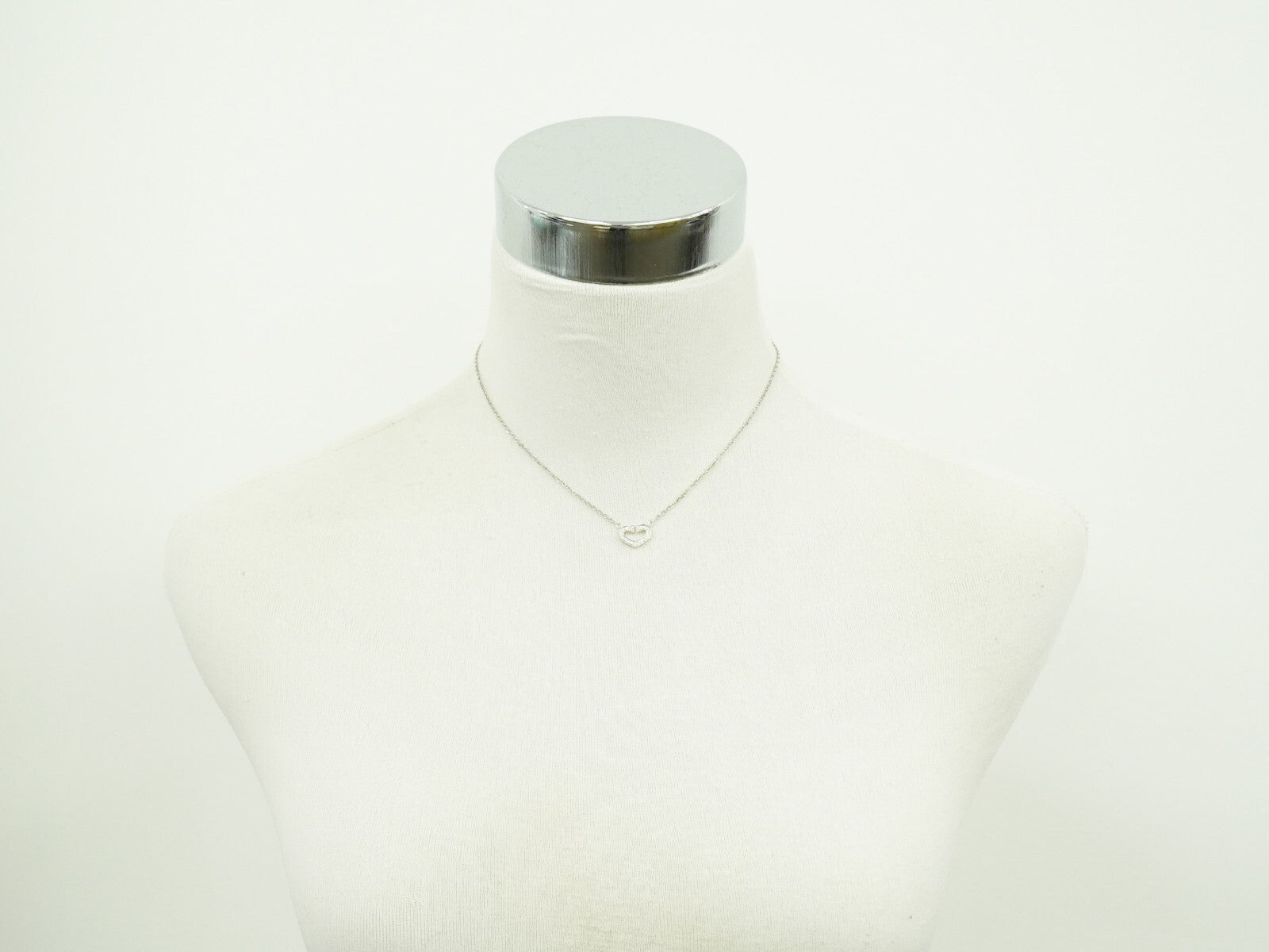 Cartier C Heart de Cartier Pendant Necklace 18K White Gold with Diamond