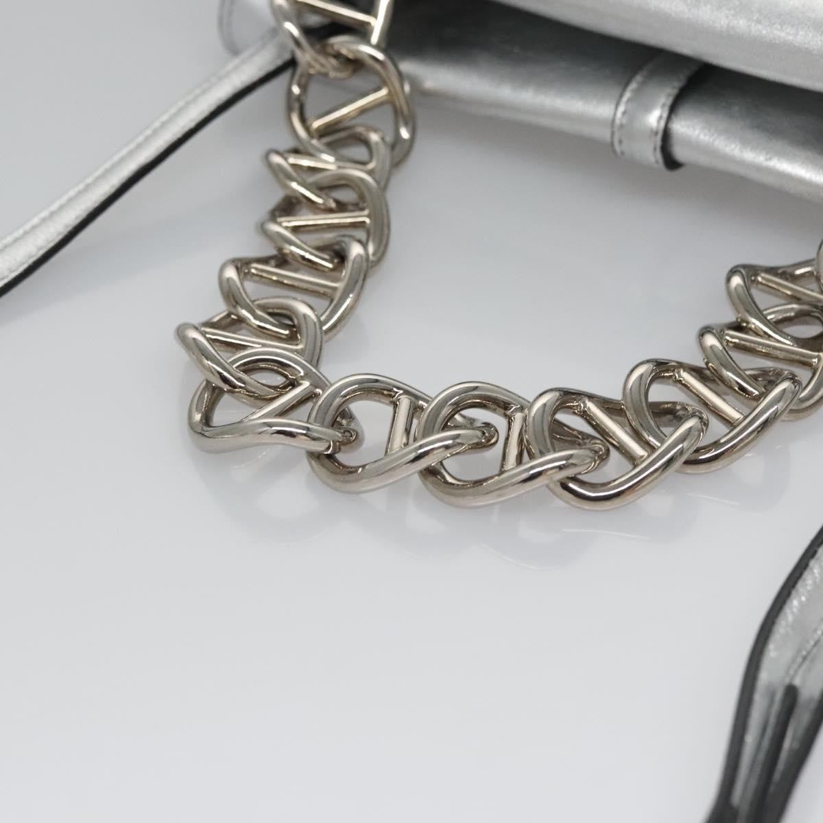 Prada Double Turn Lock Shoulder Bag Leather