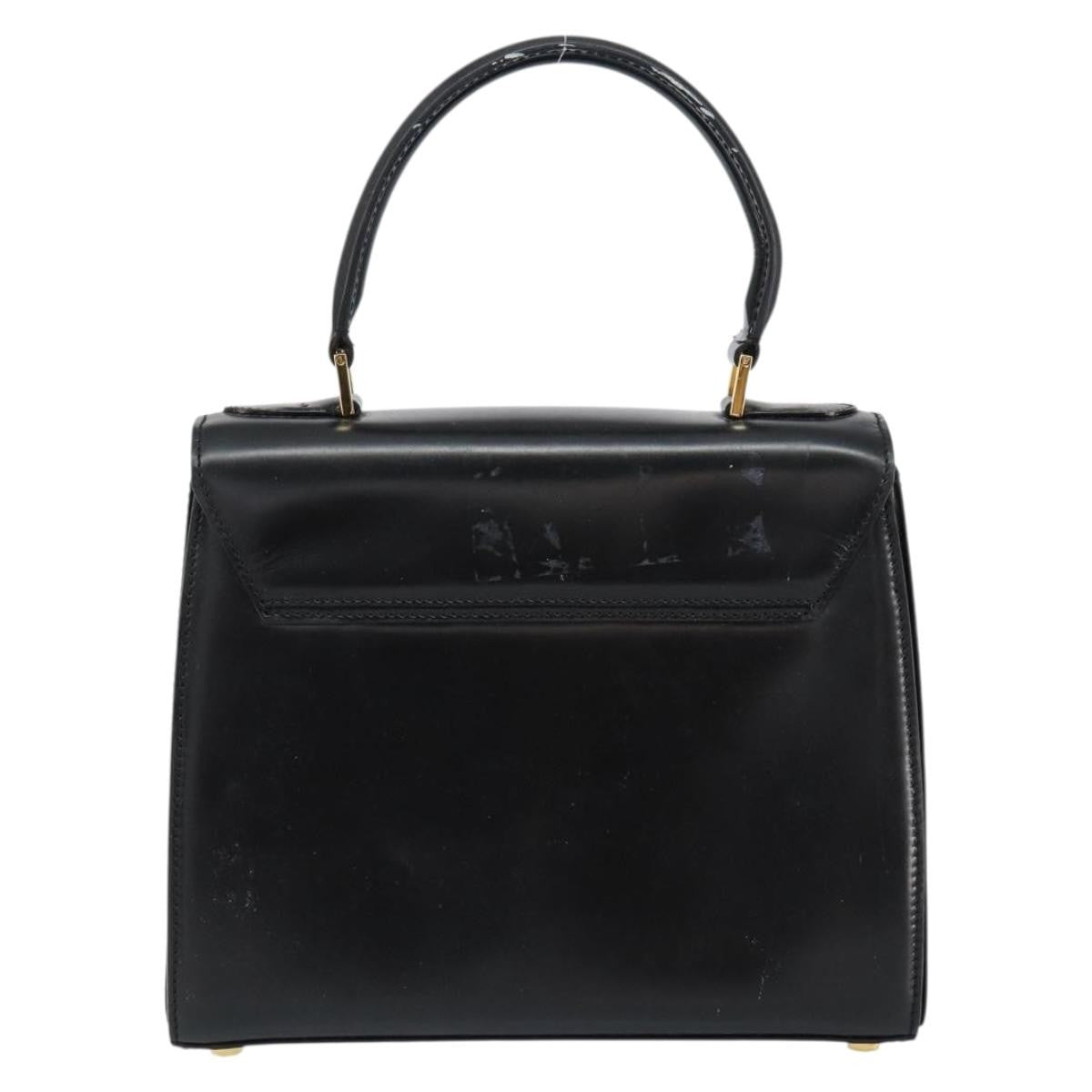Celine Vintage Convertible Turnlock Top Handle Bag Leather