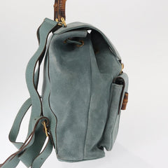 Gucci Vintage Bamboo Backpack Suede