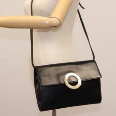 Celine Vintage Circle Logo Crossbody Bag Leather