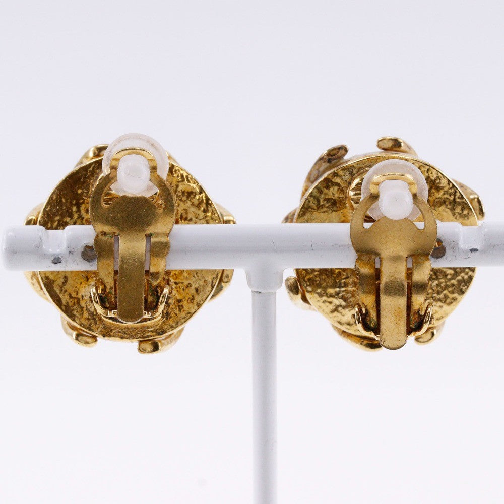 Chanel Vintage CC Earrings Metal