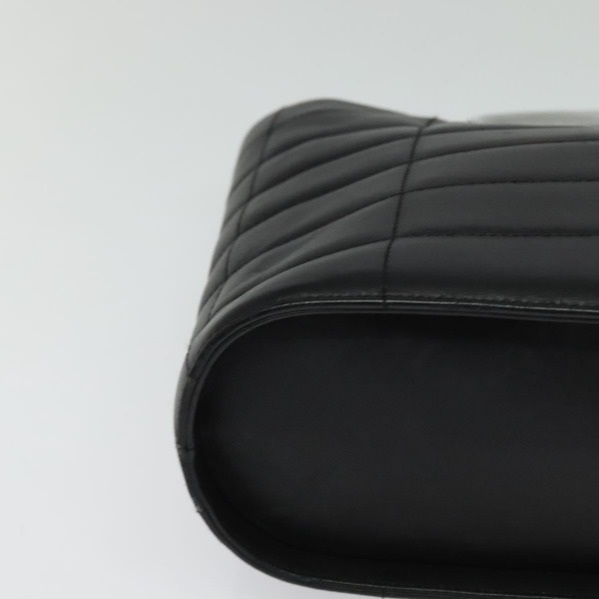 Chanel Vintage Chocolate Bar Metal Ring Tote Quilted Lambskin