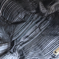 Prada Convertible Side Pocket Tote Chevron Tessuto