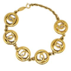 Chanel CC Cutout Round Bracelet Metal