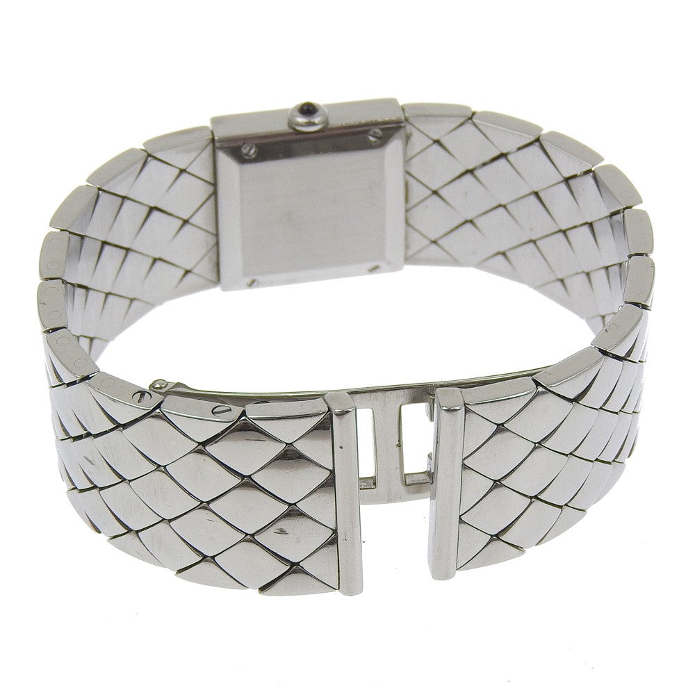 Chanel Matelasse Quartz Watch Stainless Steel with Diamond Bezel