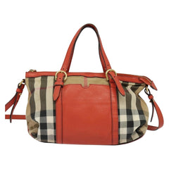 Burberry Bridle House Salisbury Tote Nova Check Canvas