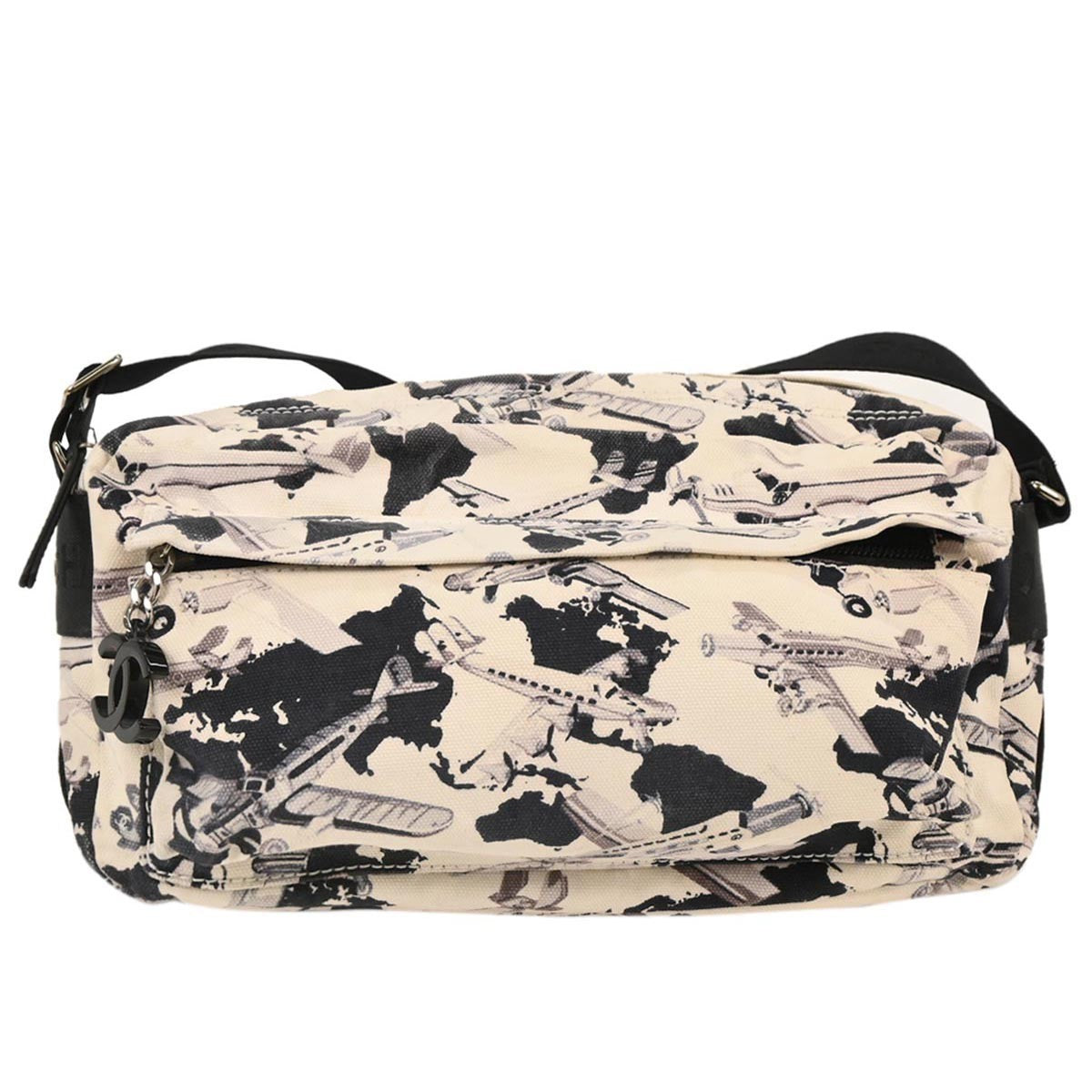 Chanel Airlines Shoulder Bag Canvas
