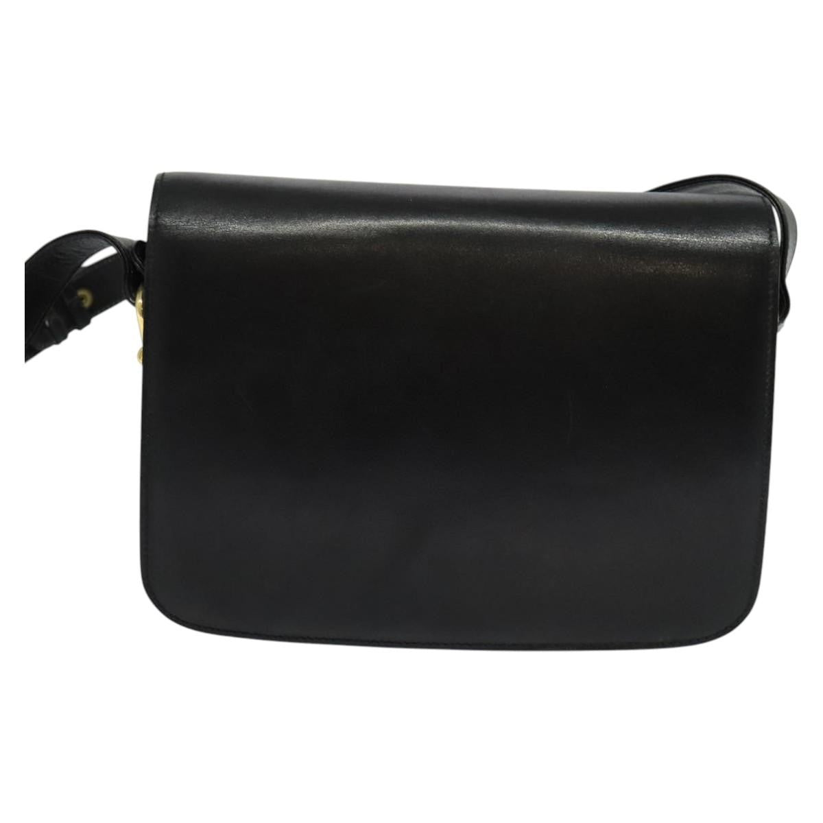 Celine Vintage Flap Shoulder Bag Leather