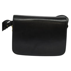 Celine Vintage Flap Shoulder Bag Leather