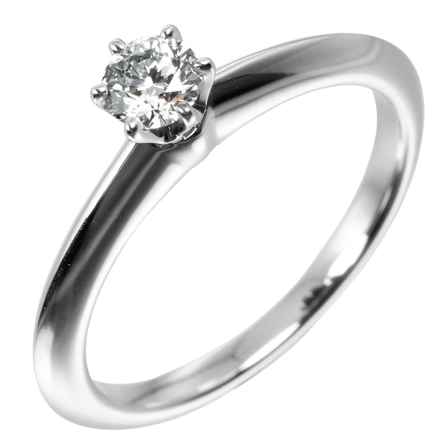 Tiffany & Co. Tiffany Setting Solitaire Ring Platinum with RBC Diamond I/VS1