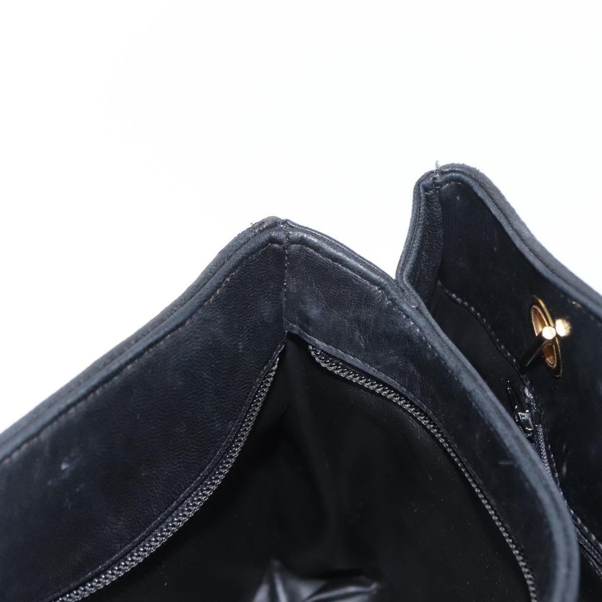 Bally Vintage Chain Shoulder Bag Quilted Leather