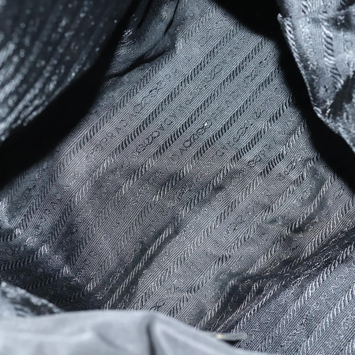 Prada Convertible Metal Handle Satchel Quilted Tessuto