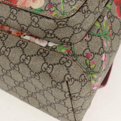 Gucci Buckle Backpack Blooms Print GG Coated Canvas