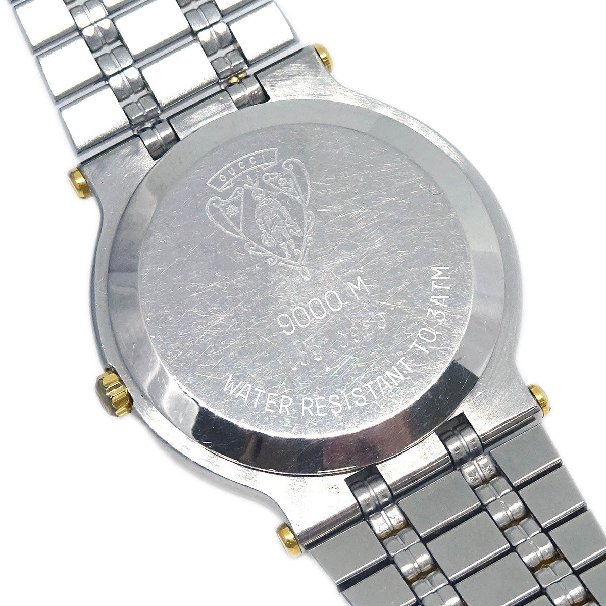 Gucci 9000l Quartz Watch Stainless Steel with Plated Metal
