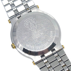 Gucci 9000l Quartz Watch Stainless Steel with Plated Metal