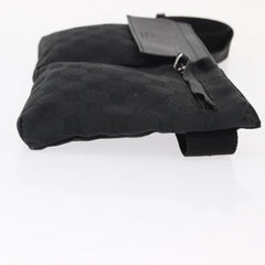 Gucci Vintage Double Belt Bag GG Canvas with Leather