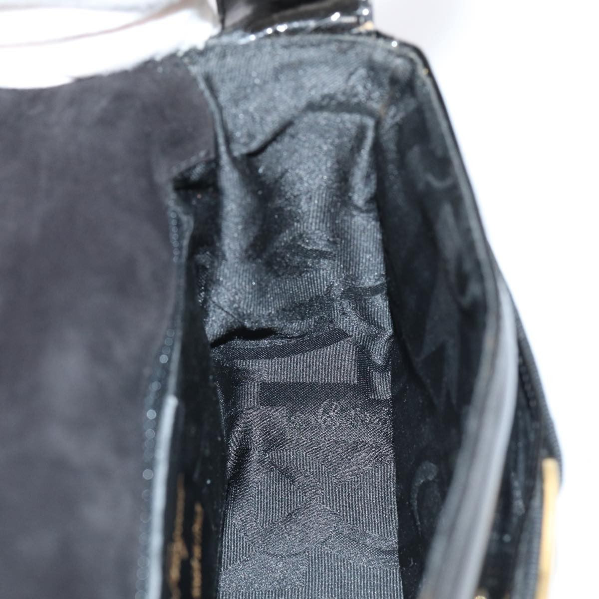 Salvatore Ferragamo Vala Shoulder Bag Patent Leather