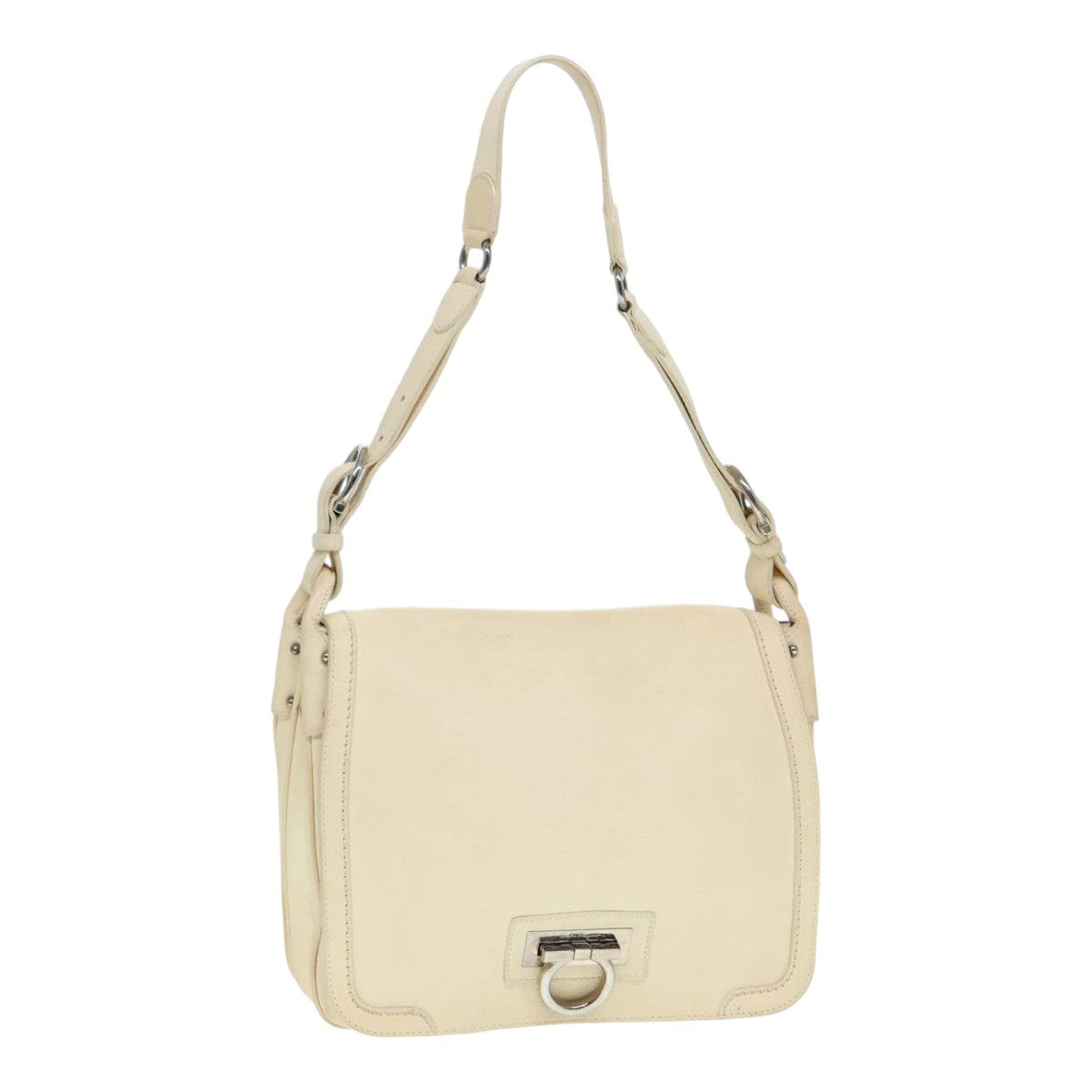 Salvatore Ferragamo Gancini Shoulder Bag Leather