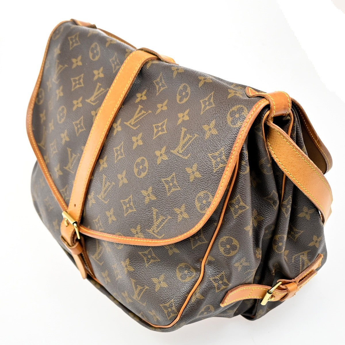 Louis Vuitton Saumur Handbag Monogram Canvas