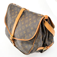 Louis Vuitton Saumur Handbag Monogram Canvas