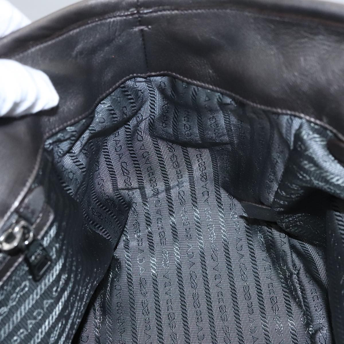 Prada Waves Chain Tote Leather and Tessuto