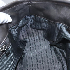 Prada Waves Chain Tote Leather and Tessuto
