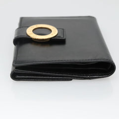Celine Circle Logo Compact Wallet Leather