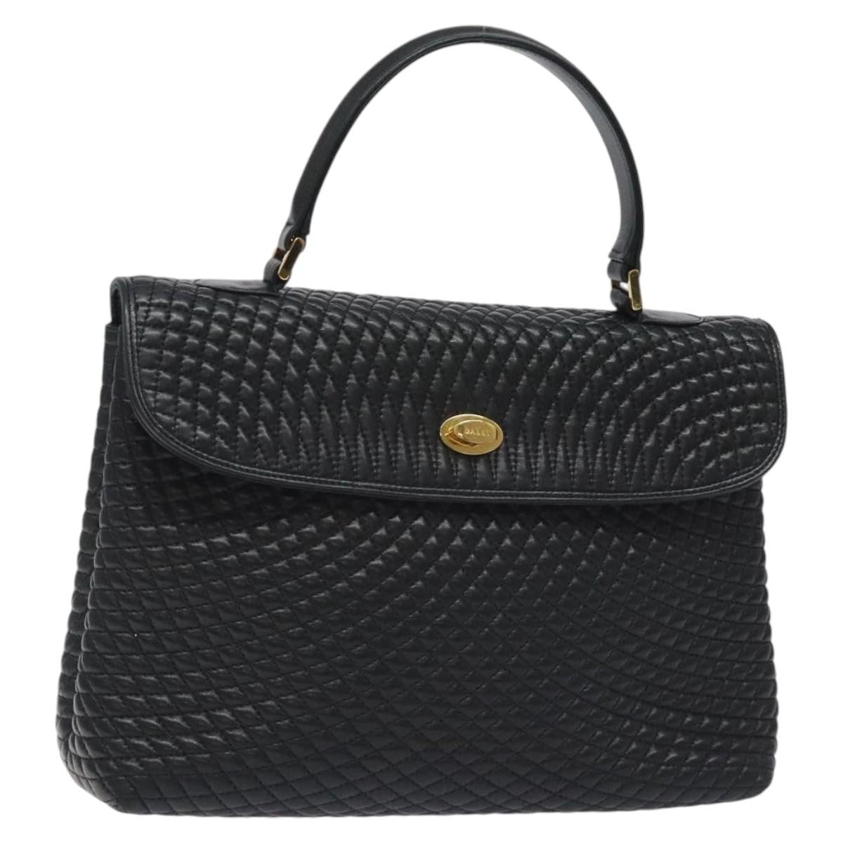 Bally Vintage Handbag Quilted Leather