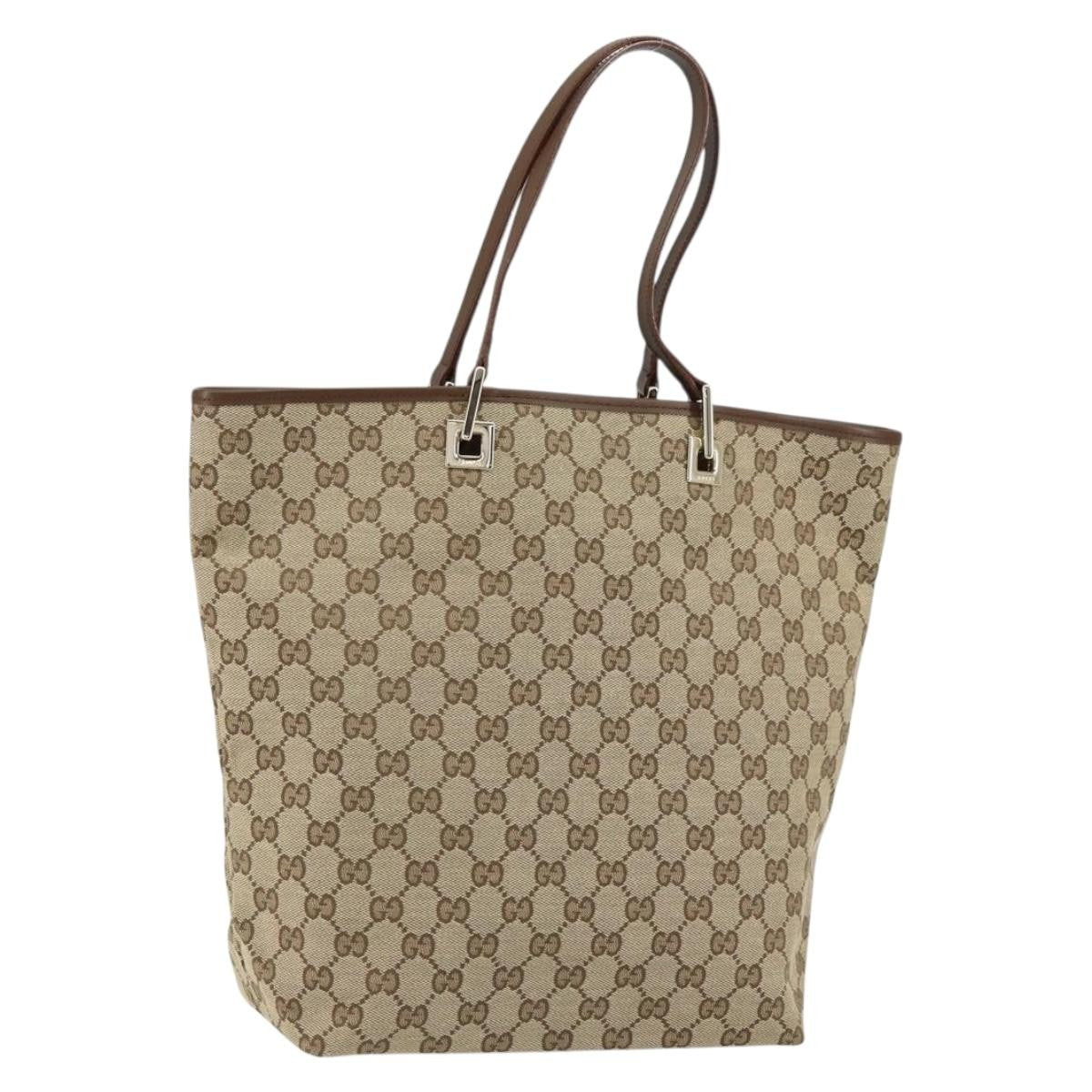 Gucci Vintage Bucket Shopping Tote GG Canvas