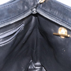 Bally Vintage Chain Shoulder Bag Quilted Leather