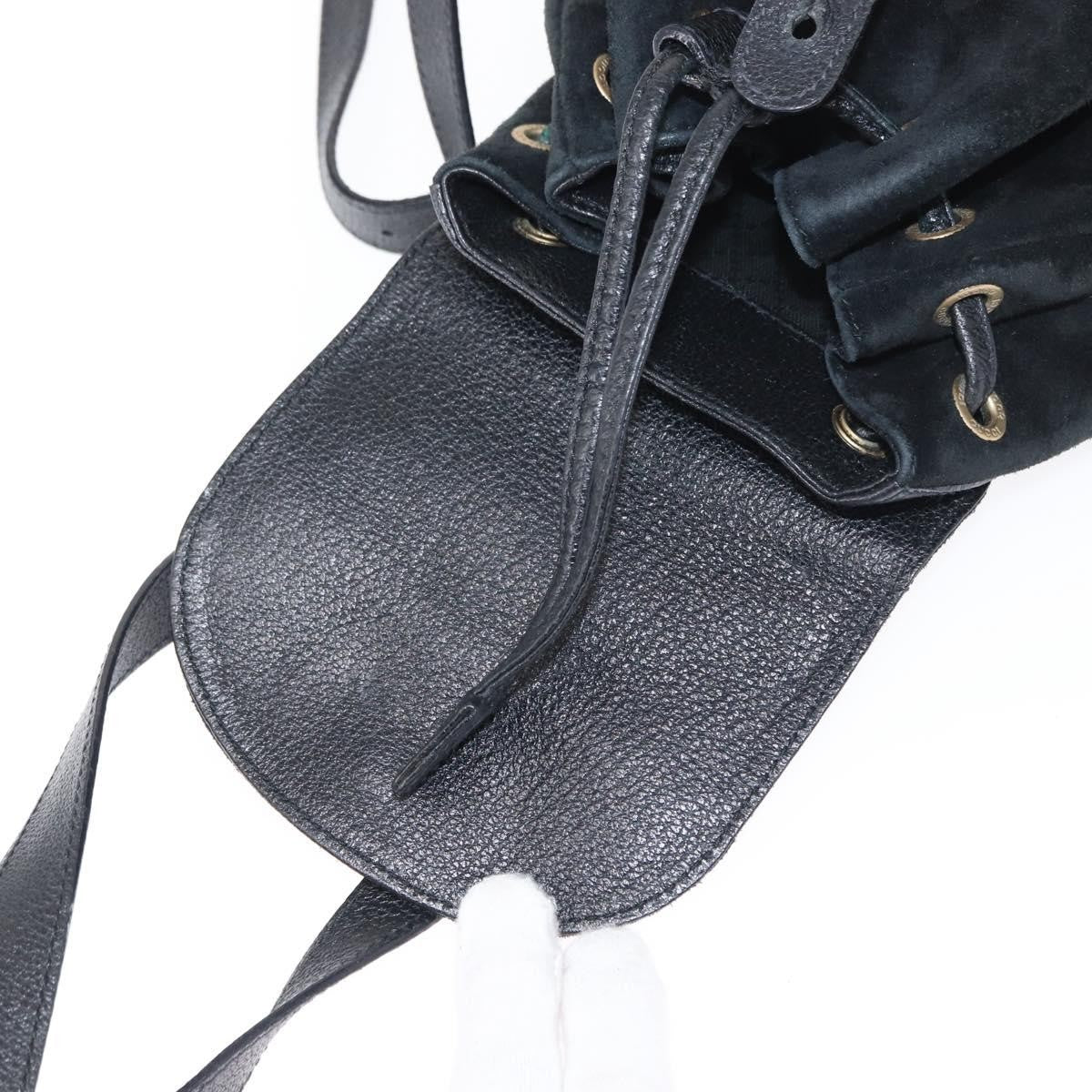 Gucci Vintage Bamboo Backpack Suede