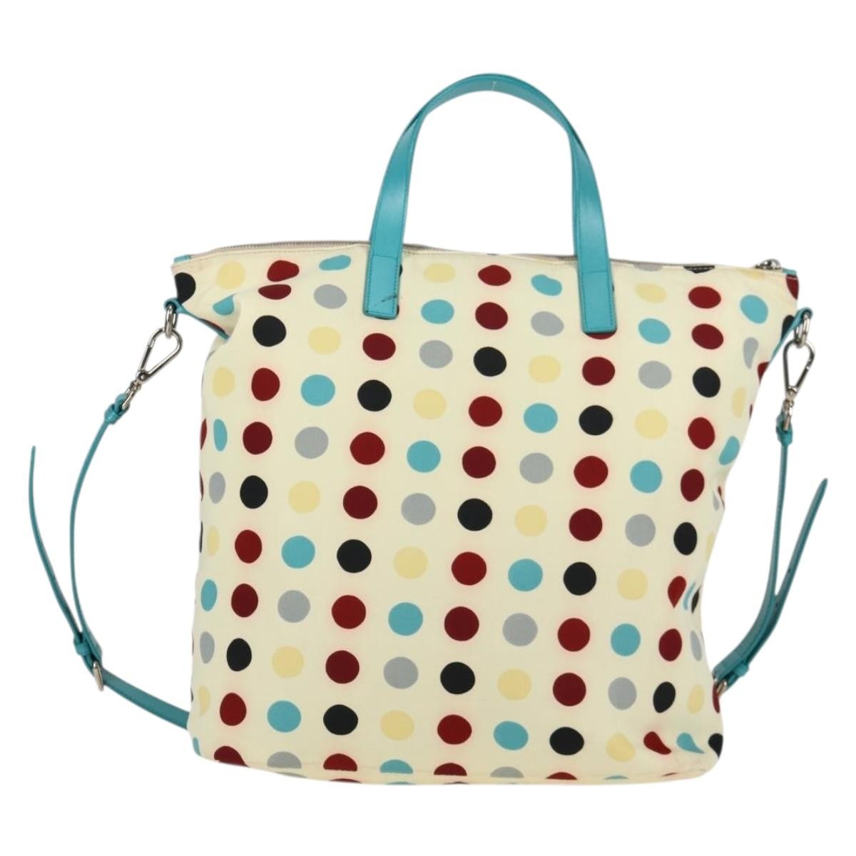 Prada Convertible Tote Printed Tessuto with Saffiano