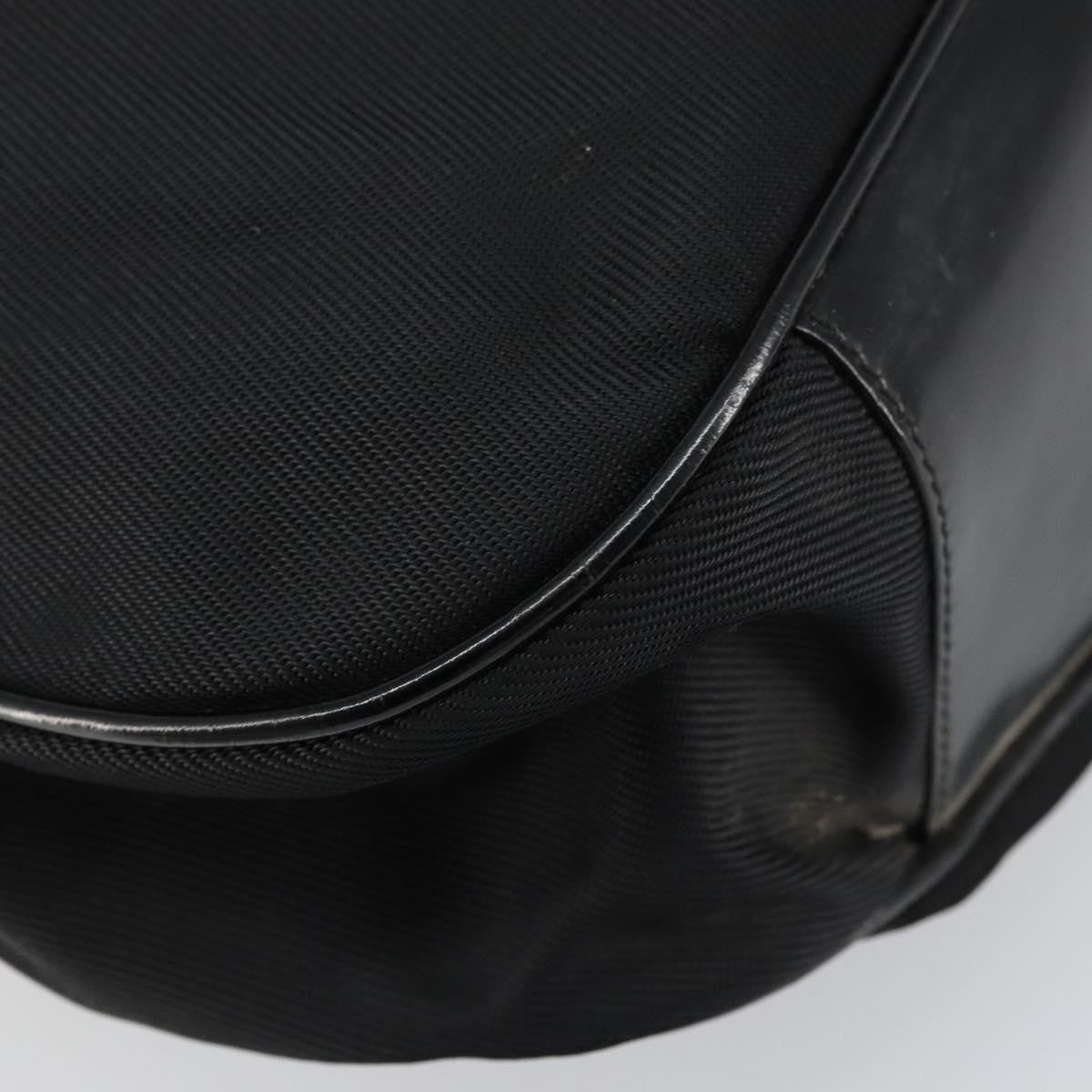 Gucci Vintage Bamboo Handle Open Hobo Nylon