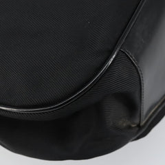 Gucci Vintage Bamboo Handle Open Hobo Nylon