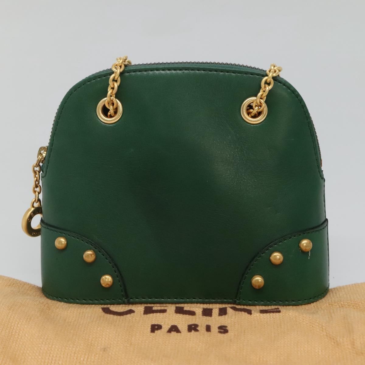 Celine Chain Shoulder Bag Leather