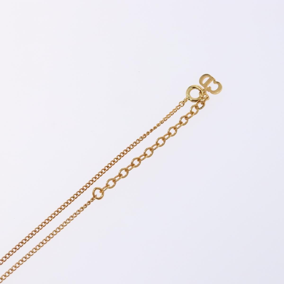 Christian Dior CD Pendant Necklace Gold-plated