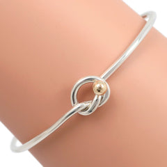 Tiffany & Co. Love Knot Bracelet Sterling Silver and 18K Yellow Gold