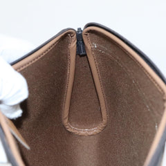 Christian Dior Vintage Honeycomb Zip Pouch Coated Canvas