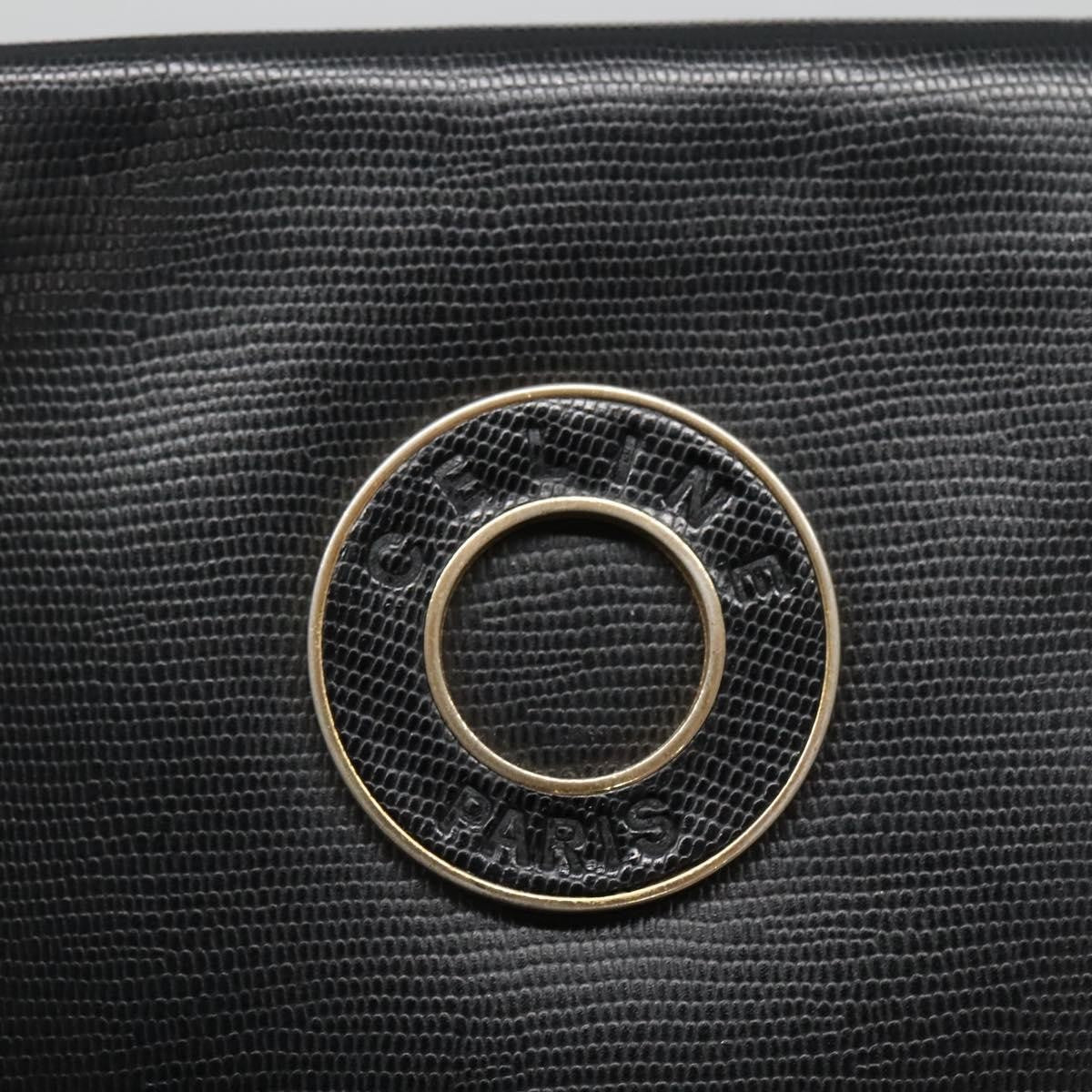 Celine Circle Logo Handbag Leather